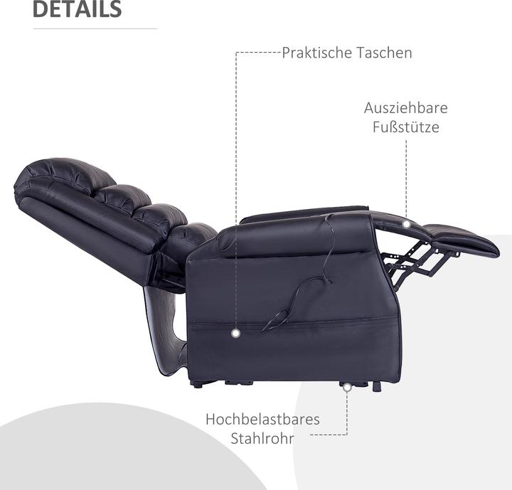 Produktbild Outsunny Sessel mit Aufstehhilfe
