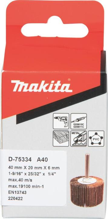 Produktbild Makita Fächerschleifer 40 x 20 / K40 (40)