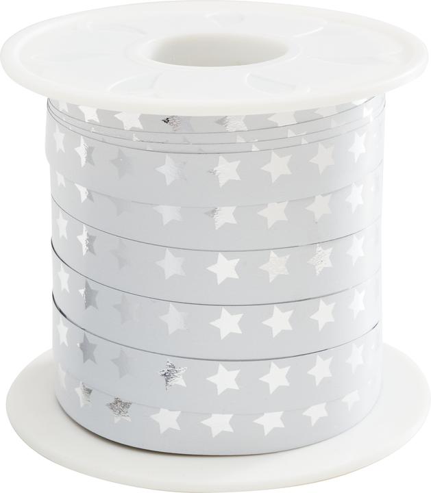 Produktbild Pattberg Geschenkband Christmas Star 1 cm x 100 m, Weiss (Geschenkband, 1 x)