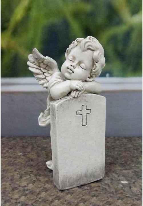 Immagine prodotto Dameco Decorazione funebre angelo su lapide 7 x 8,7 x 16 cm