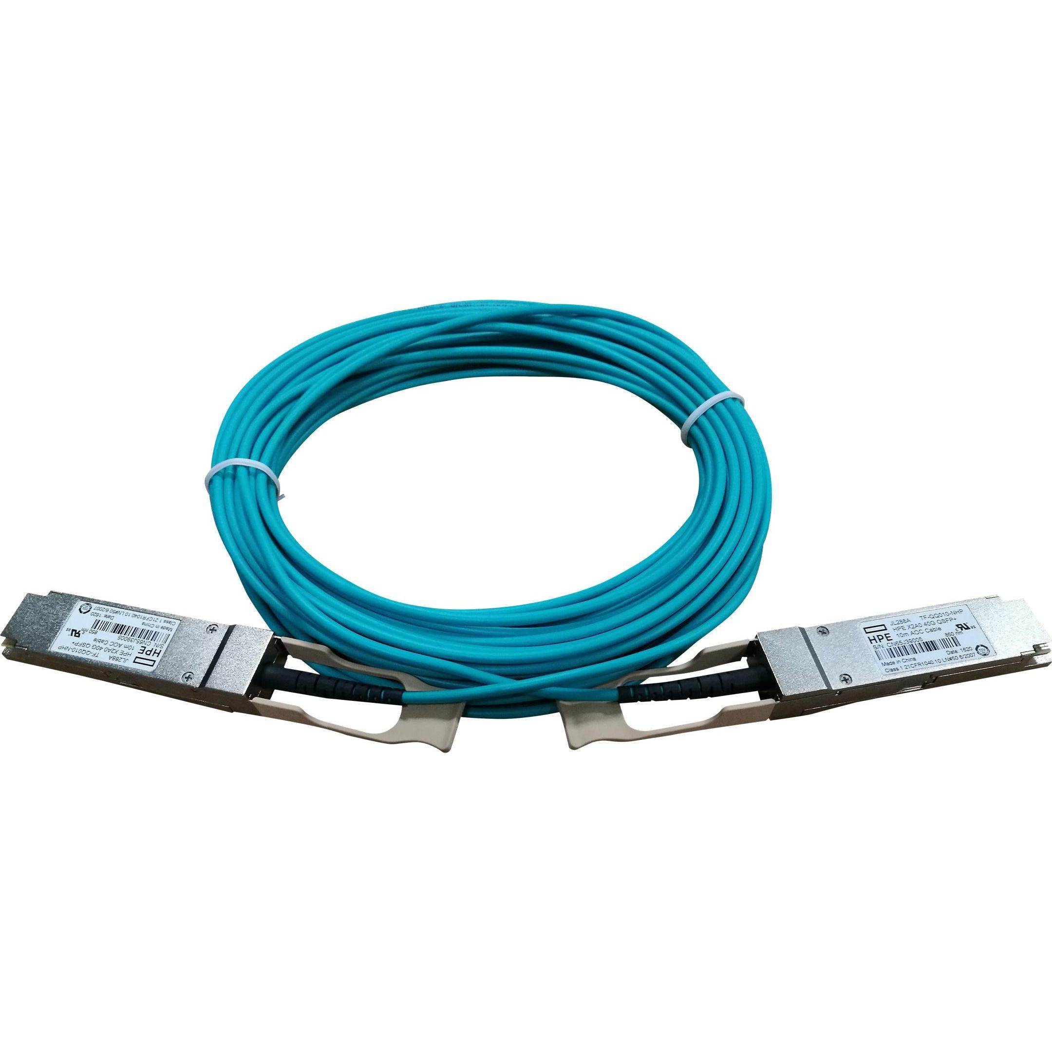 HPE E N 0 Active Optical Cable QSFP+ to QSFP+ (10 m), Netzwerkkabel