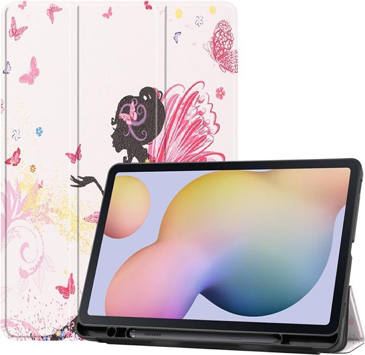 Productafbeelding Cover-Discount Galaxy Tab S7 (11.0) - Tri-fold Smart Case Elfe Butterfly (Galaxy Tab S7 11.0 (2020))