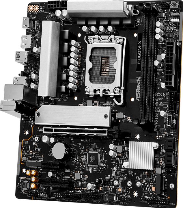 Actual product image AsRock B860M-X R2.0 1851 mATX HDMI/DP DDR5 (LGA 1851, Intel B860, mATX)