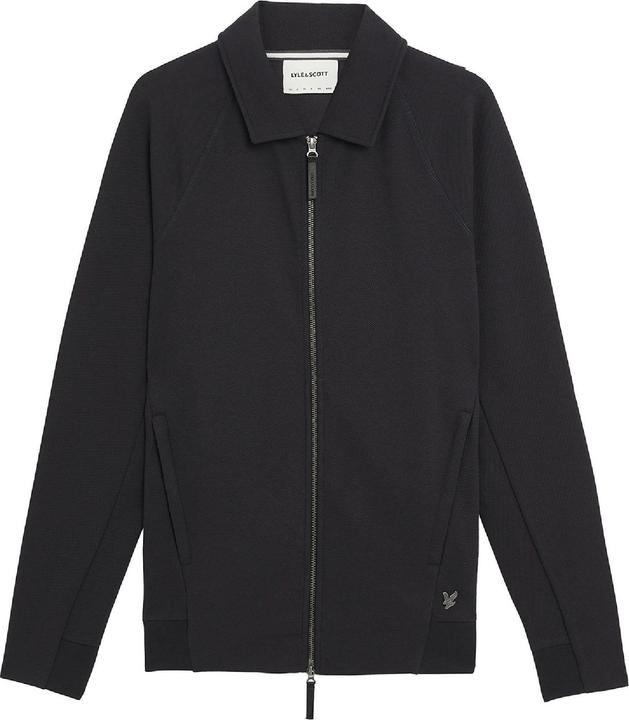 Actual product image Lyle and Scott Mens Diagonal Interlock Collared Full Zip Jacket (XL)