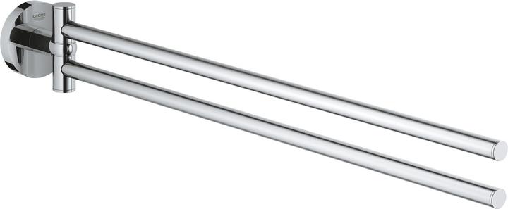 Grohe Start QuickFix towel rail, 2-arm, adhesive, chrome