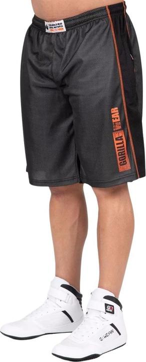 Produktbild Gorilla Wear Wallace Mesh Shorts Grau/Orange (S, M)