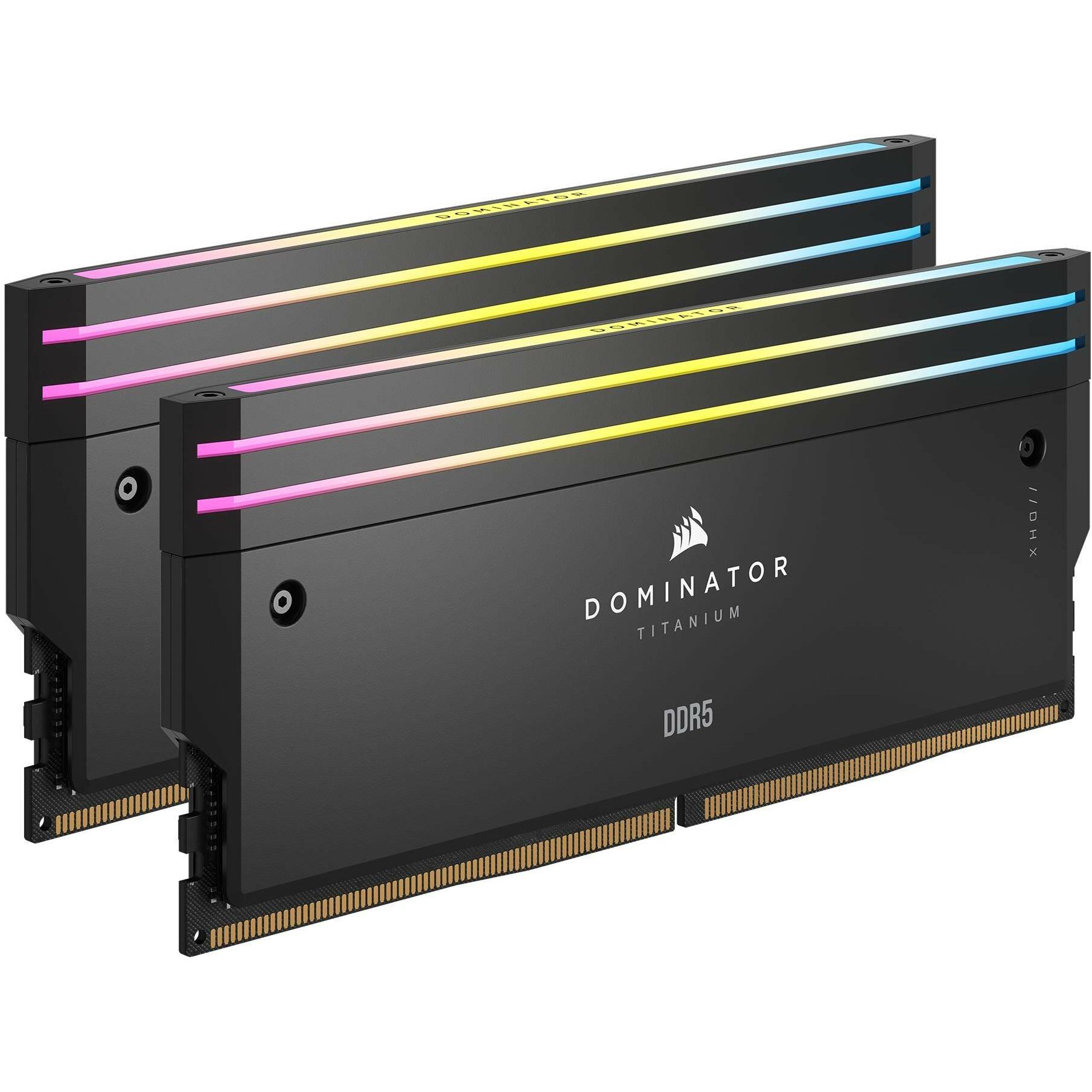 Thumbnail - Corsair Dominator Titanium (2 x 24GB, 7200 MHz, DDR5-RAM, DIMM), RAM, Gold