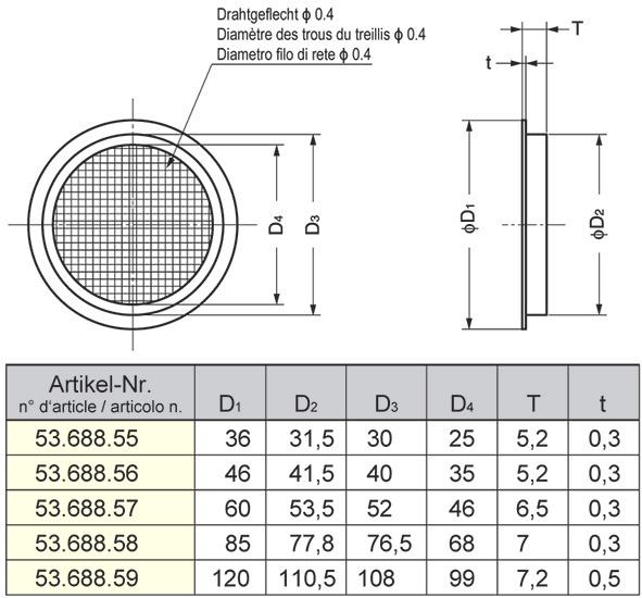Actual product image Sugatsune Lüftungsgitter