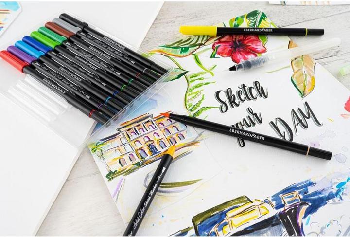 Productafbeelding EberhardFaber Vezelstiften Sketch Marker Artist Color 12 stuks (Veelkleurig, 12 x)