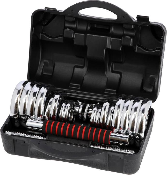 Actual product image HMS STC30 CHROME DUMP SET - LONG DUMP IN A CASE 2x15KG
