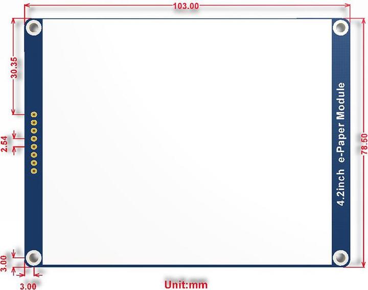 Produktbild WaveShare DEBO EPA 4.2 - Entwicklerboards - Display ePaper 4.2"" schwarz/weiss
