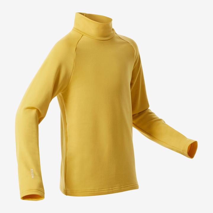 Produktbild Wedze Skiunterwäsche Funktionsshirt Kinder hoher Kragen - BL 500 gelb (128)