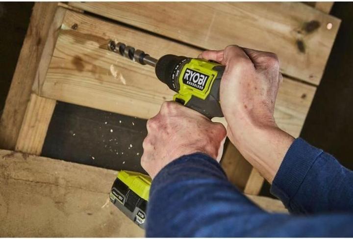 Actual product image Ryobi Cordless hammer drill RPD18BL-2C42S 18V 1*2.0Ah 1*4.0Ah