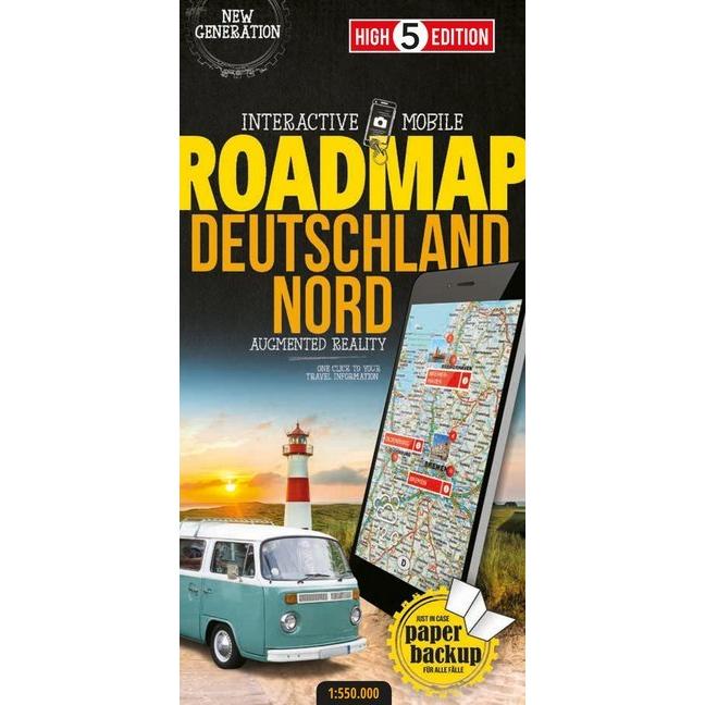 Strassenkarte Deutschland Nord 1:550 000, Landkarte