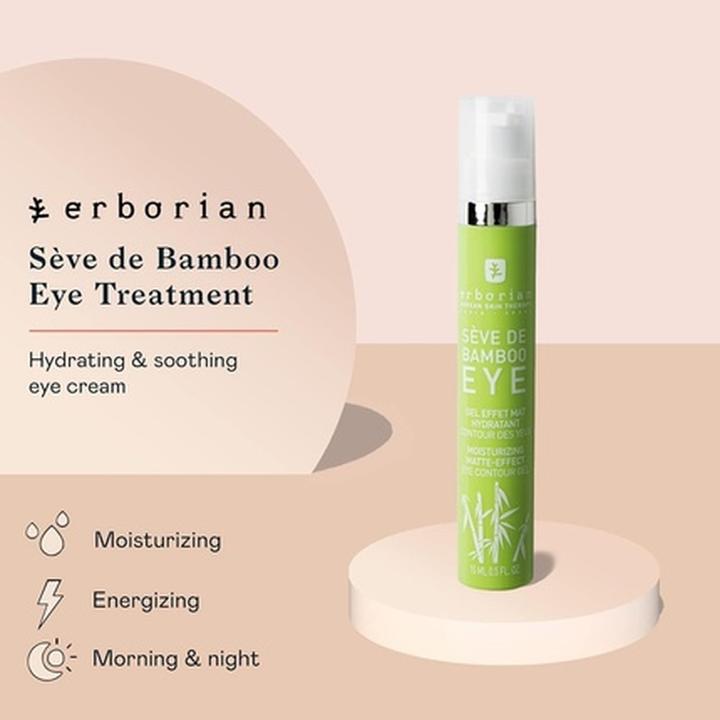 Image du produit Erborian Seve de Bamboo Eye Treatment (Gel pour le soin des yeux, 15 ml, Jour + nuit)