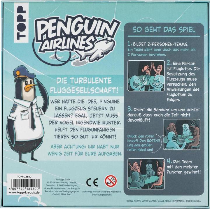 Produktbild Penguin Airlines – Wer bringt den Vogel runter? (Deutsch, 2 - 6 Spieler)