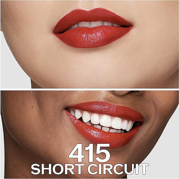 Actual product image Shiseido Technosatin Gel Lipstick No 415 (415 SHORT CIRCUIT)