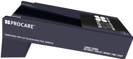 Produktbild Procare Embossed Superwide Extre Long Pre-Cut Hair 130 x 300 mm schwarz 500 Stk