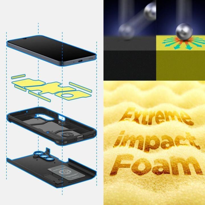 Actual product image Spigen Tough Armor Sam A16 4G/5G czarny/black ACS08889 (Samsung Galaxy A16)