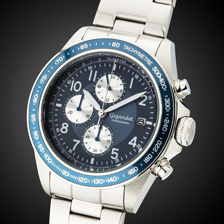 Actual product image Gigandet Racing Chronograph with Double Anti-Reflective Mineral Glass and 100m Water Resistance