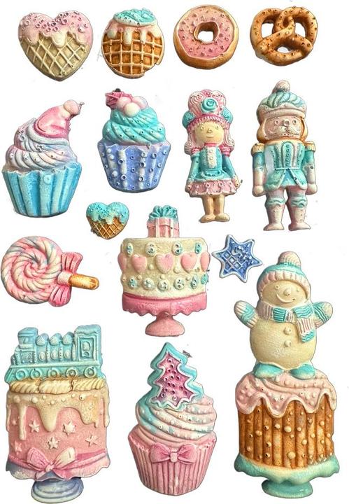 Actual product image Stamperia Silikonform A5 "Candy Christmas -Cakes"