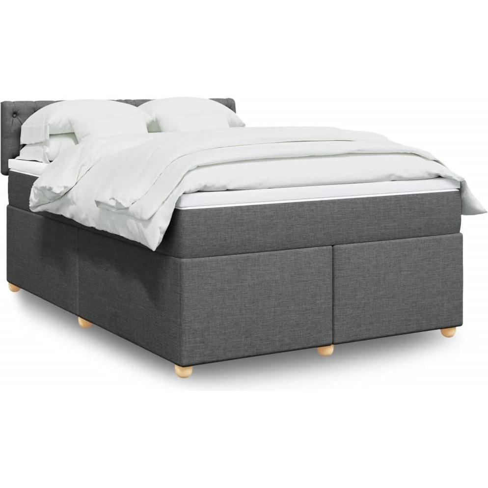 VidaXL, Bett, Bo x springbett mit Matratze 160 x 200 cm Stoff (160 x 200 cm)