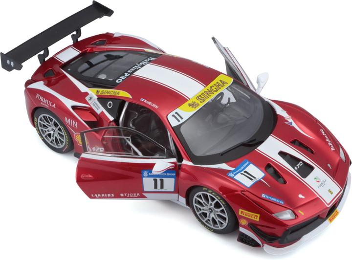 Actual product image Bburago Ferrari Racing kit 488 Challenge 1/24 red