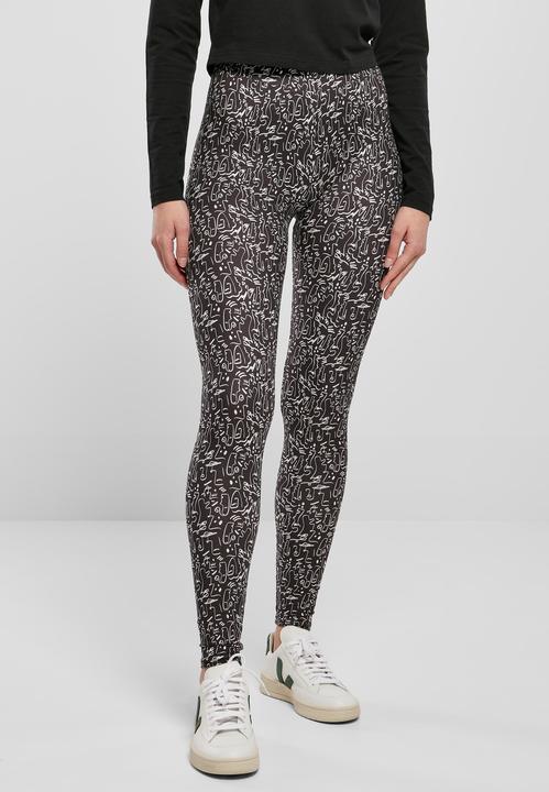 Actual product image Urban Classics Ladies Soft AOP Leggings (XS)