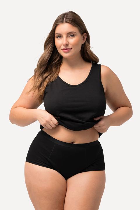 Image du produit Ulla Popken Culotte taille haute, semi-sculptante. Bande en satin à la taille. Collection Shapewear. (62)