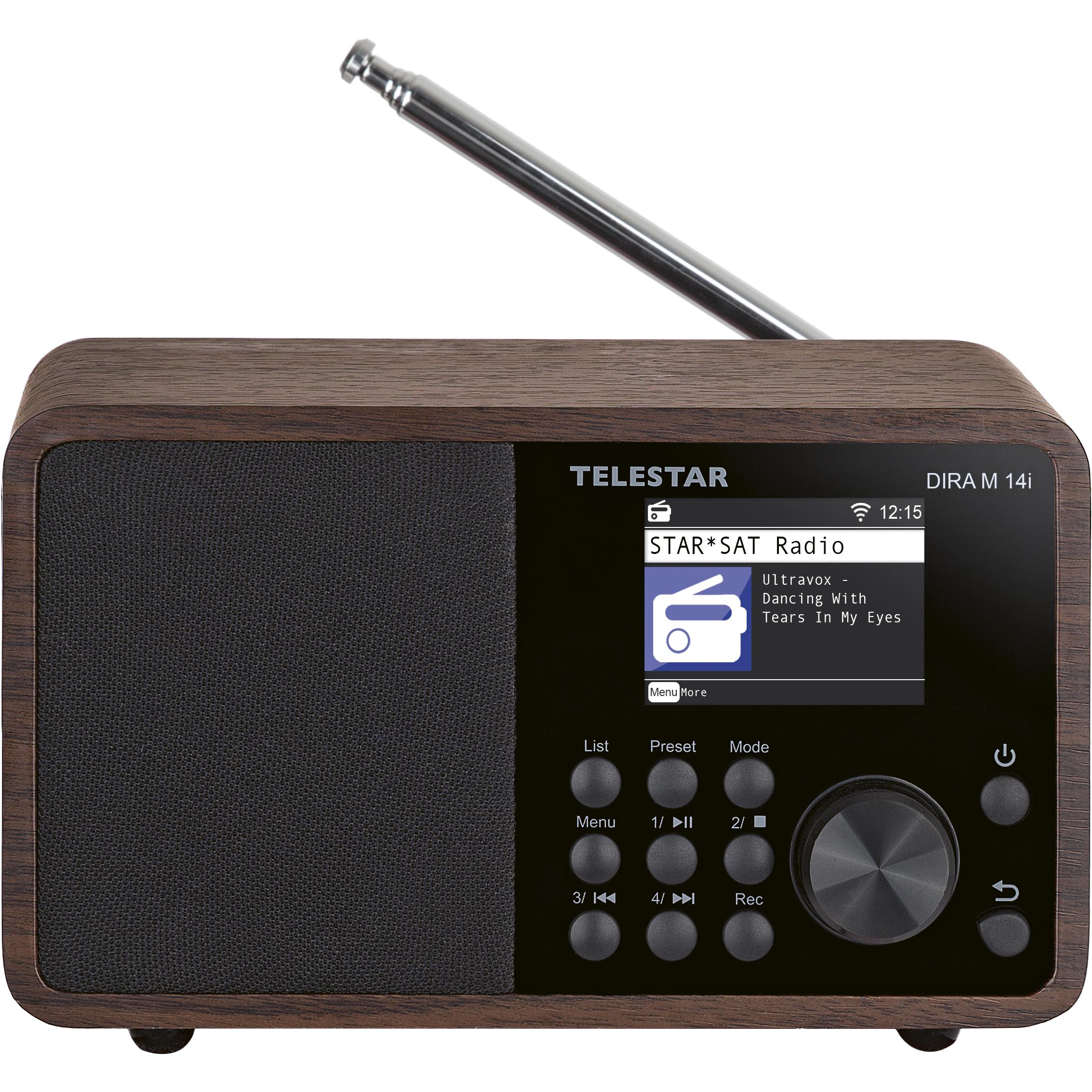 Telestar DIRA M14i (DAB+, Internetradio, UKW, FM, WLAN, Bluetooth), Radio, Schwarz