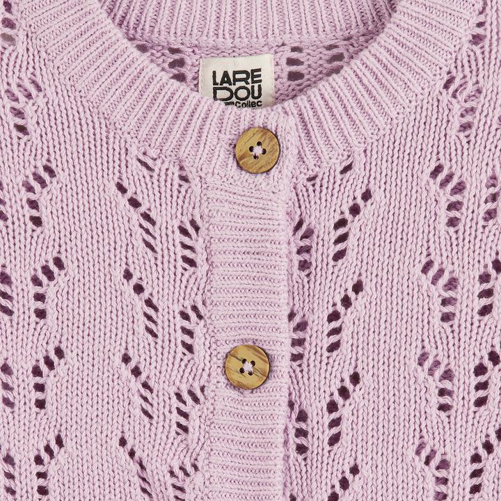 Actual product image La Redoute Collections Geknöpfte Weste aus feiner Lochstrickware (110)
