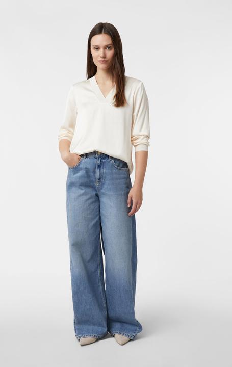 Immagine prodotto Comma Bluse Satinbluse mit V-Ausschnitt (36)