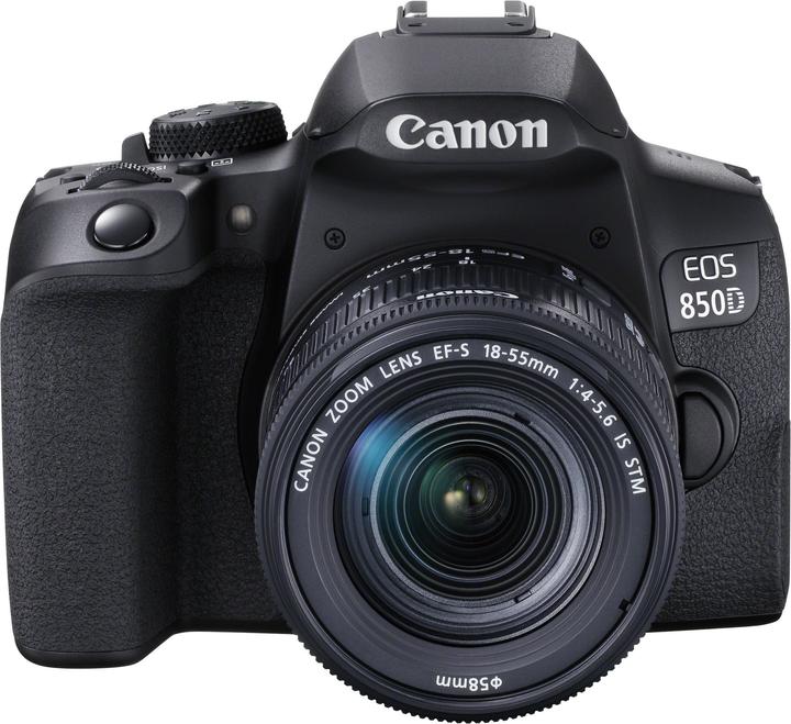 Actual product image Canon EOS 850D + EF-S 18-55mm f (18 - 55 mm, 24.20 Mpx, APS-C / DX)