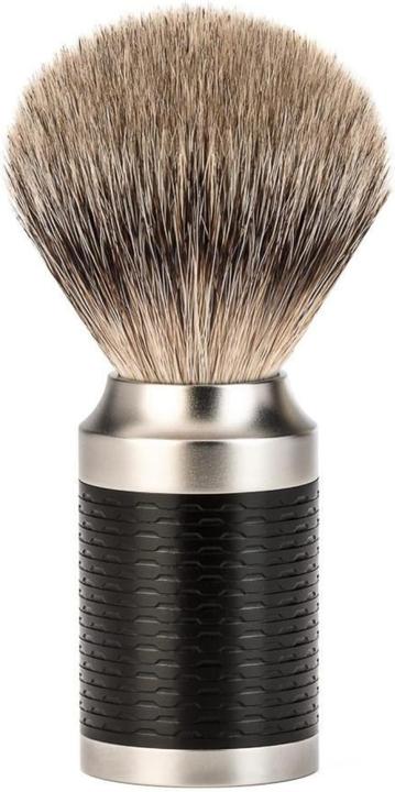Immagine prodotto Mühle ROCCA, set da barba, 3 pezzi, pennello da barba con punta d'argento in tasso, HANDCRAFT, manici in