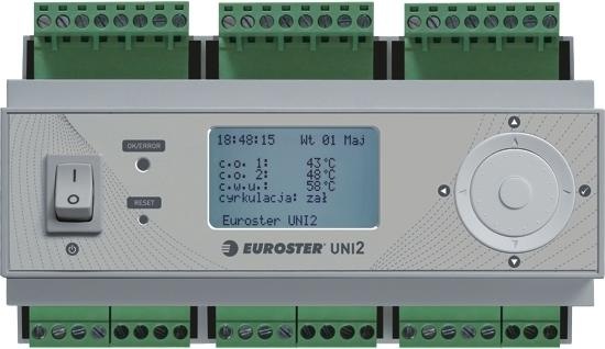 Actual product image Euroster UNI2 controller 2 heating circuits - EUNI2