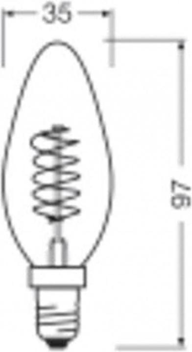 Produktbild Osram Vintage (E14, 3.40 W, 250 lm, 1 x, G)
