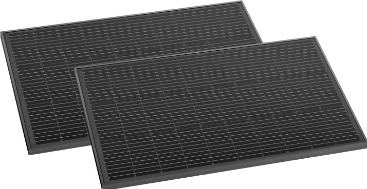 Image du produit EcoFlow Panneau solaire rigide 2 x 100W Combo (100 W, 12.80 kg)