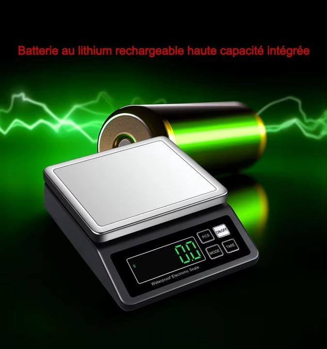 Actual product image Swissdetector Digital rechargeable electronic scale - 1g/15Kg