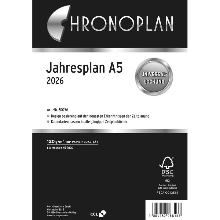 Actual product image Chronoplan Annual plan (A5)