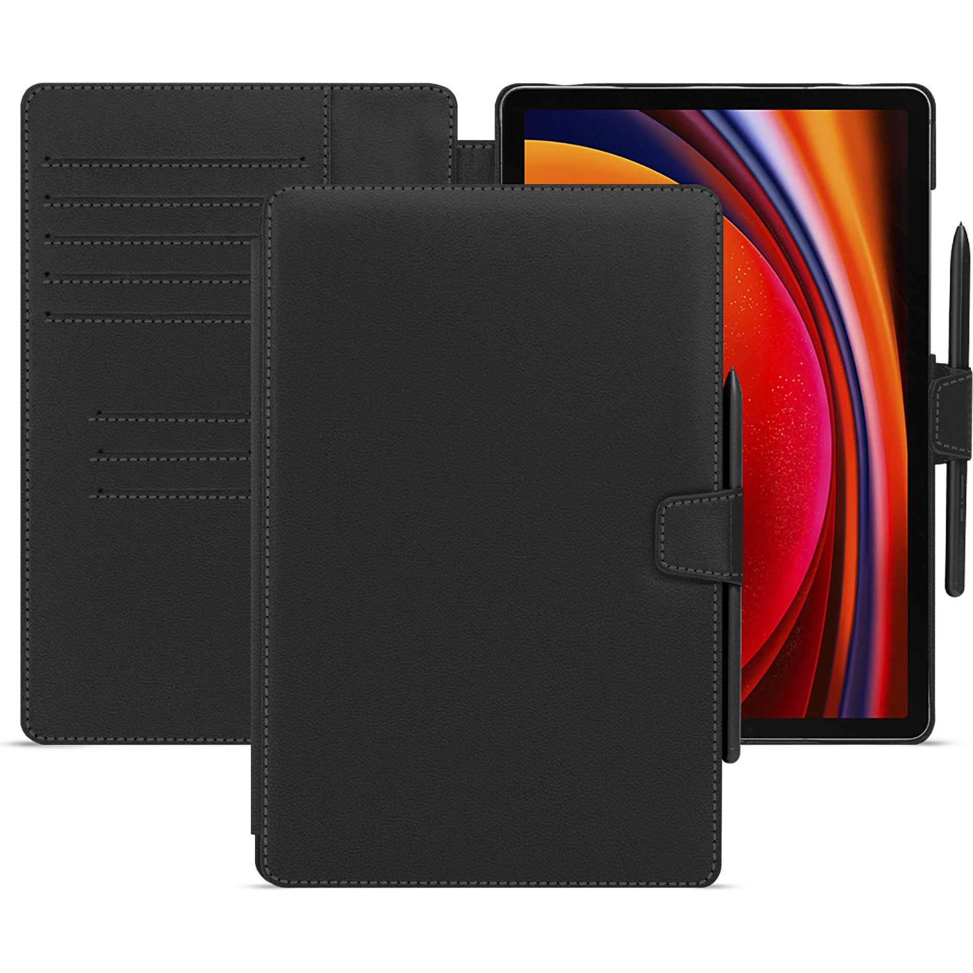 Noreve Lederschutzhülle Samsung Galaxy Tab S9 (Galaxy Tab S9), Tablet Hülle, Schwarz