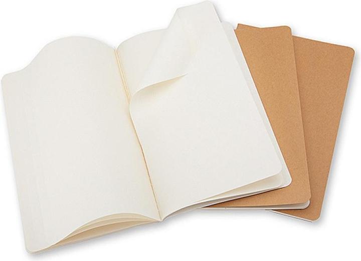 Actual product image Moleskine Cahier Large Set of 3 (130 x 210 mm, Plain, Hardcover)