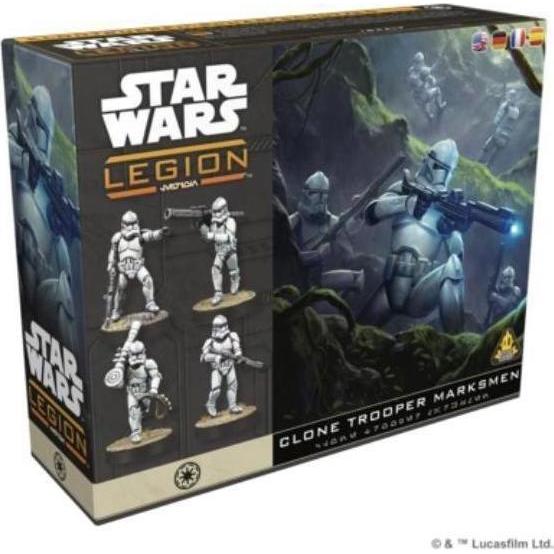 Atomic Mass Games Star Wars Legion - Clone Trooper Marksmen DE/EN/ES/FR (Materiale sintetico)