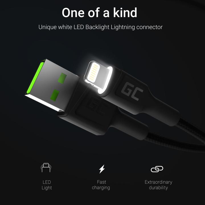 Produktbild GreenCell Cell KABGC12 Lightning-Kabel (2 m)