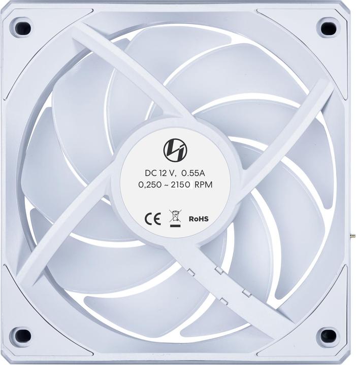 Produktbild Lian-Li UNI FAN CL Wireless Lüfter, 3er-Pack - 120mm, weiss (120 mm, 1x)