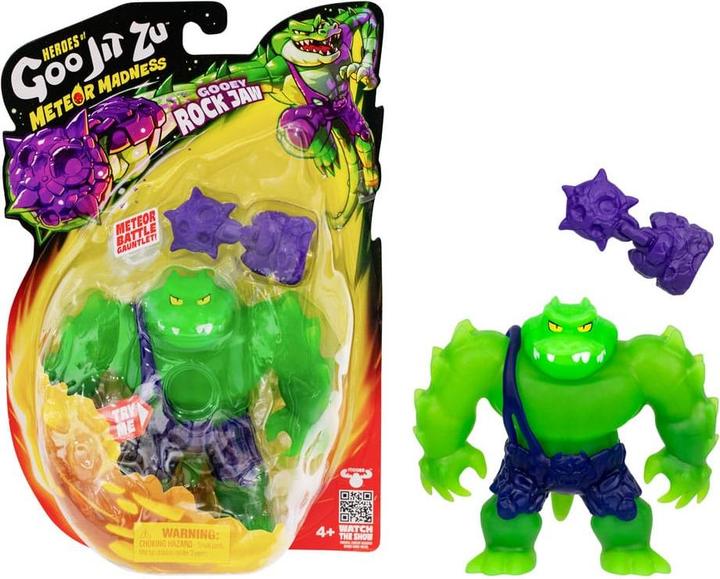 Actual product image Moose Heroes of Goo Jit Zu Meteor Madness Dehnbare Figur Rock Jaw 12 cm