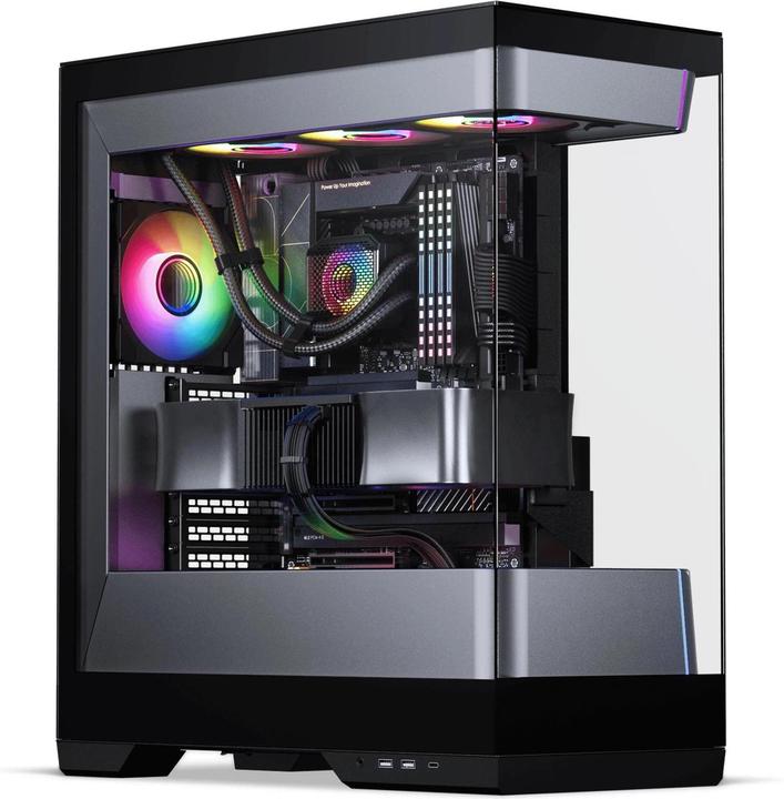 Phanteks Evolv S2 PC-Gehäuse, Midi-Tower, E-ATX, RGB, Tempered Glass - schwarz (ATX, E-ATX, mATX, Mini-ITX)