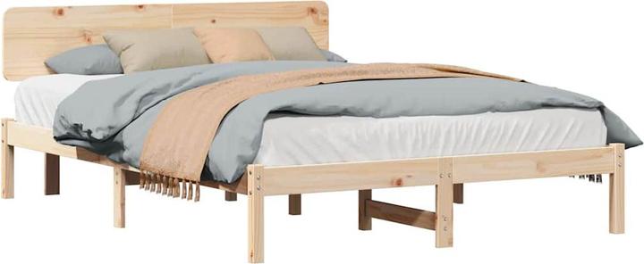 Produktbild vidaXL Holz-Bettgestell (180.50 x 200 cm)