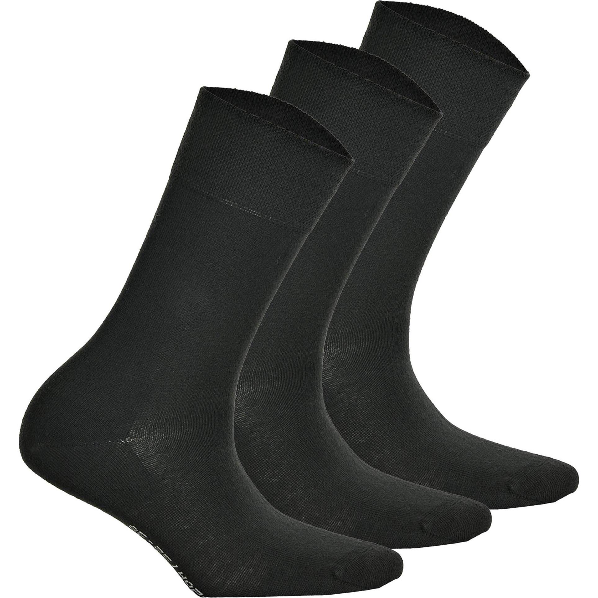 Hudson, Damen, Socken, Socken Business, Schwarz, (3er Pack, 39 - 42)