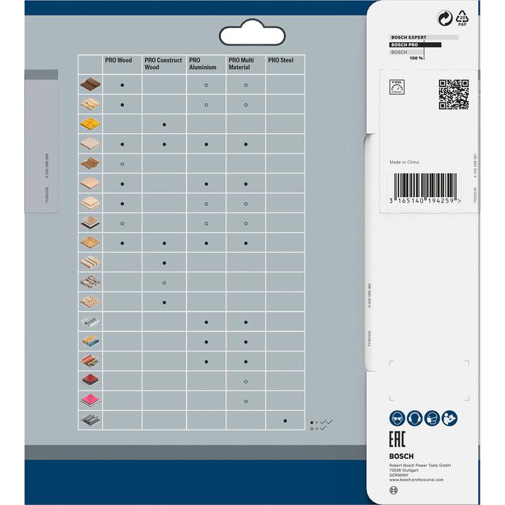 Produktbild Bosch Professional Zubehör PRO Construct Wood Kreissägeblatt, 180 x 2,6 x 30 mm
