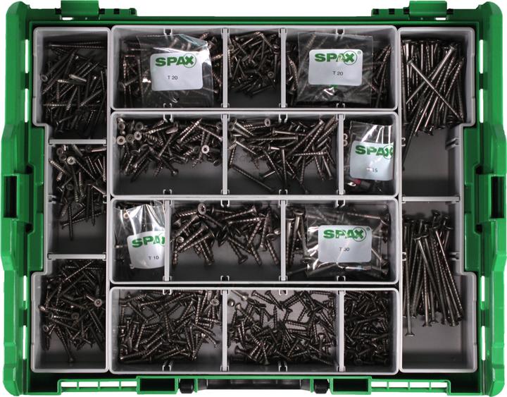 Produktbild Spax Montagekoffer L-Boxx Kunststoff T-Star A2 (1070 Schrauben pro Stück)